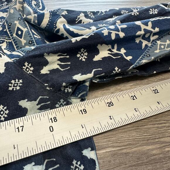 Roughrider By Circle Paisley Horses Pearl Snap Blue White Womens S Western Shirt - Picture 5 of 7